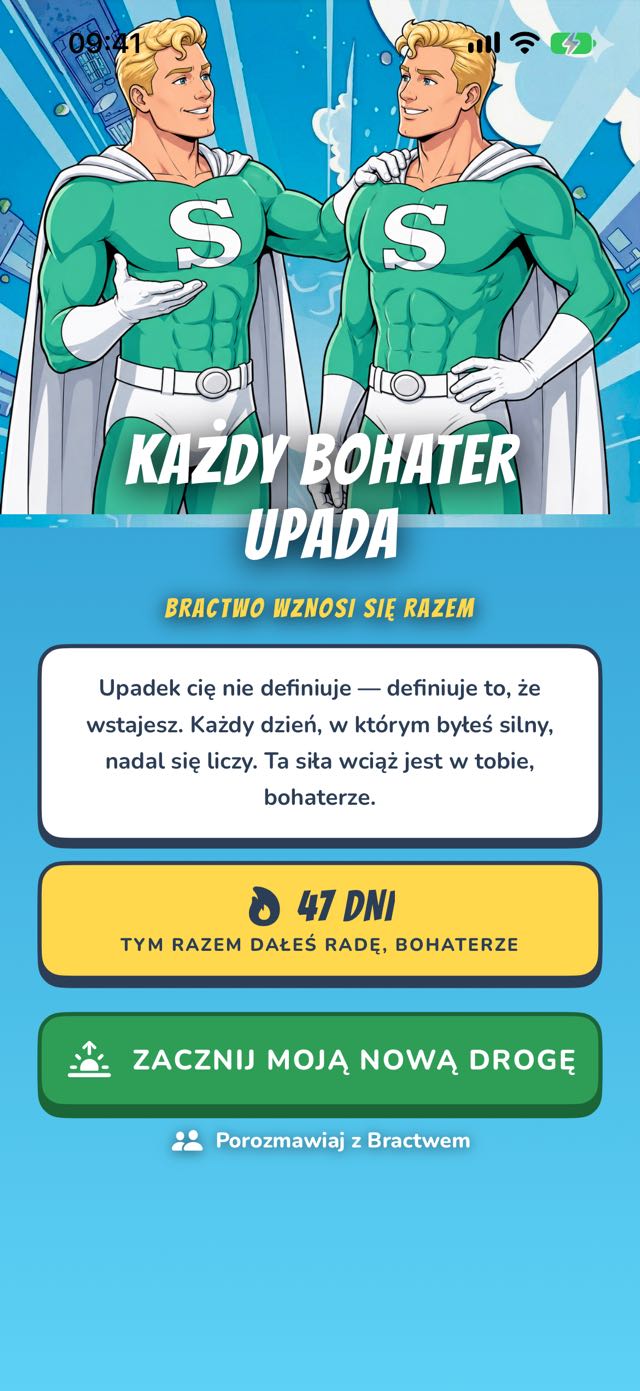 Powrót po wpadce — każdy bohater upada, bractwo wstaje razem